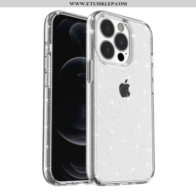 Etui do iPhone 13 Pro Max Przezroczyste Cekiny